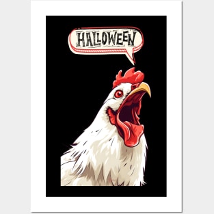 Halloween Chicken Posters and Art